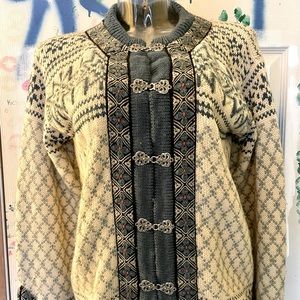 Wool Norwegian knit sweater